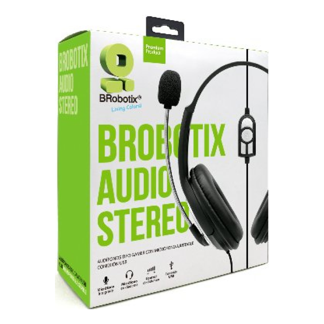 Audífonos Gamer USB Micrófono BROBOTIX 263953