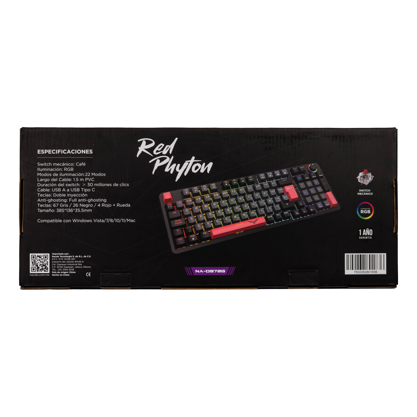 Teclados Gaming Naceb Gaming NA-0972G