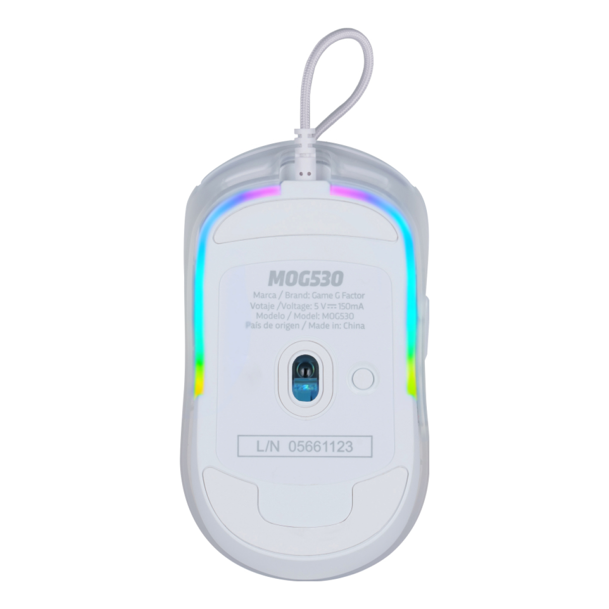 Mouse Gaming GAME FACTOR MOG530-WH