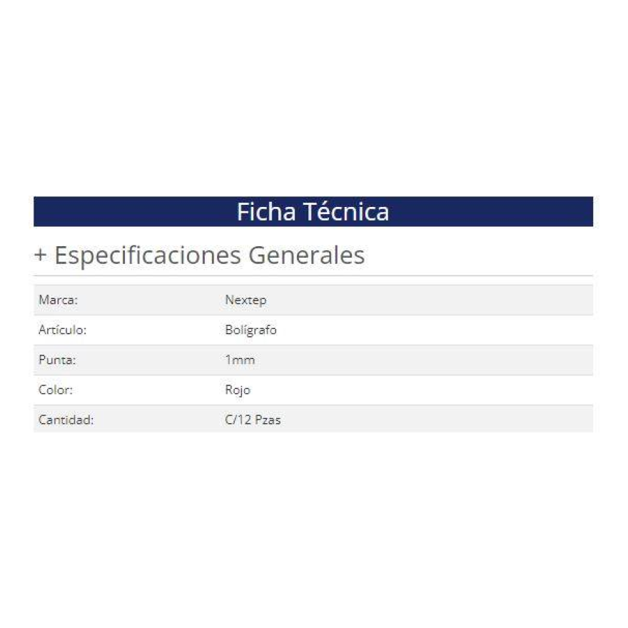 Bolígrafo Nextep NE-060R