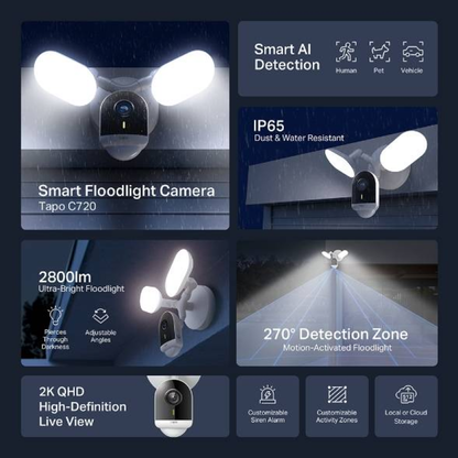 Cámara Inteligente TP-LINK Tapo C720