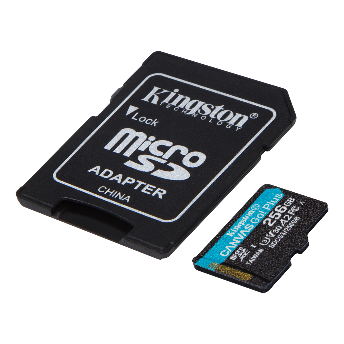 Tarjeta de Memoria microSDXC Kingston Technology Canvas Go! Plus 256 GB UHS-I U3 V30 A2 Clase 10 lectura 170 MB/s escritura 90 MB/s (SDCG3/256 GB)