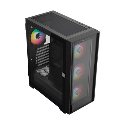 Gabinete Gaming Balam Rush Carbono Twin Mate