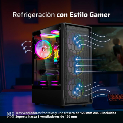 Gabinetes Gaming Balam Rush DRAGONFLY HEX GM560
