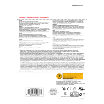 SSD SATA SanDisk 480 GB (SDSSDA-480G-G26)