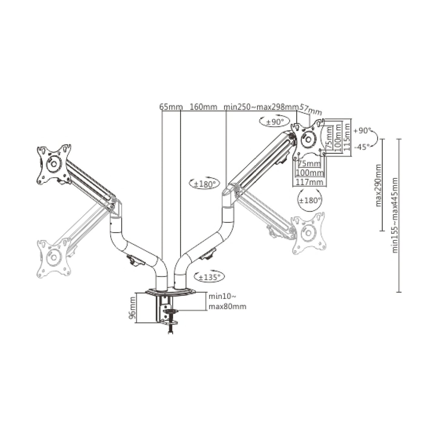 Soporte OVALTECH OVM-D1732