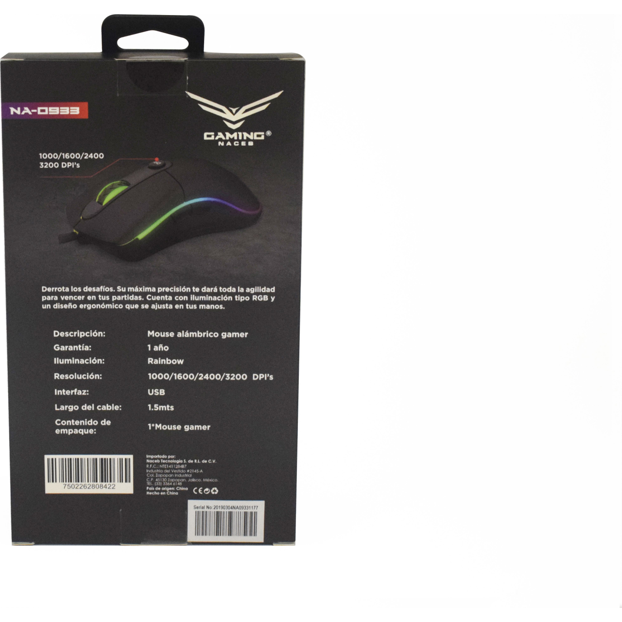 Mouse Gamer Naceb Technology NA-0933