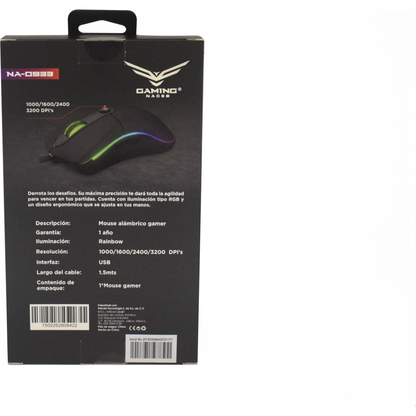 Mouse Gamer Naceb Technology NA-0933
