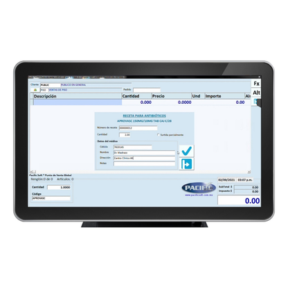 Software PACIFIC SOFT Punto de Venta para Farmacias (PSF030)