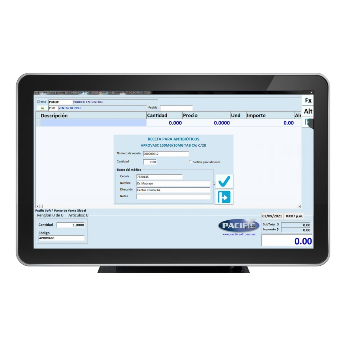 Software PACIFIC SOFT Punto de Venta para Farmacias (KITPSF070)
