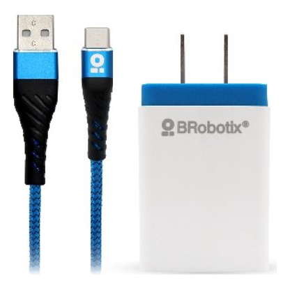 CARGADOR BROBOTIX USB C/CABLE TIPO C CARGA RÁPIDA 963332