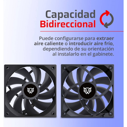 Ventilador Balam Rush Eolox Gaziar EXG77 de 120 mm, 2000 RPM (BR-942164)