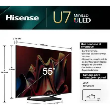 Televisiones Hisense 55U7N