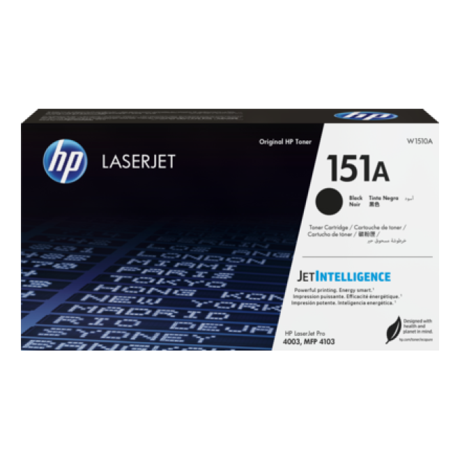 Tóner HP Original 151A Negro – Para LaserJet Pro M404, LaserJet Pro M428, LaserJet Pro M304 (W1510A)