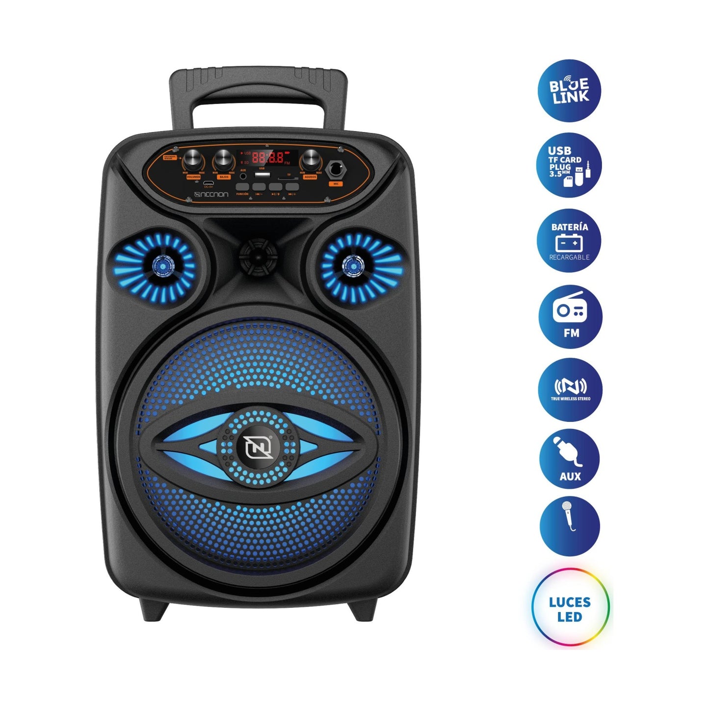 Bocinas NECNON NB-08W