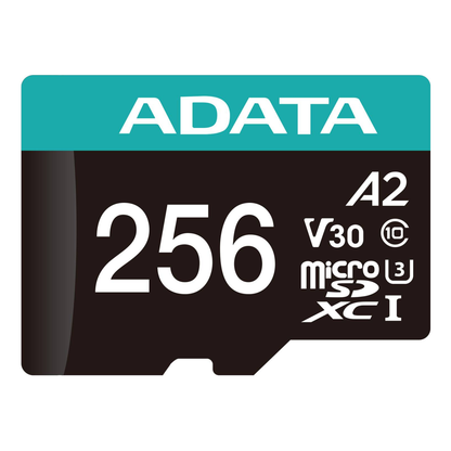 Tarjeta de Memoria microSDXC ADATA 256 GB Clase 10 (AUSDX256GUI3V30SA2-RA1)