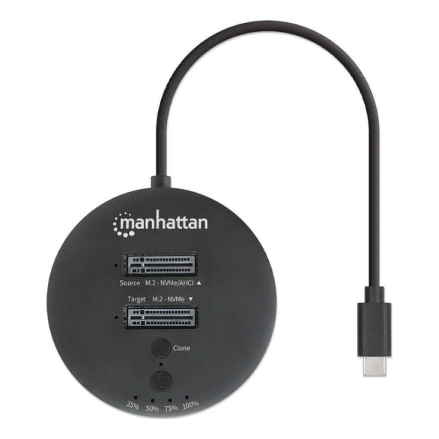 Gabinete para SSD MANHATTAN M.2 NVMe USB-C (130752)
