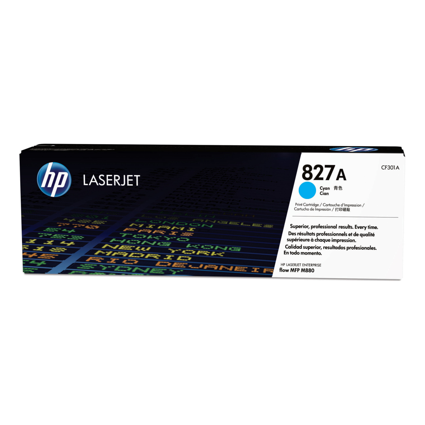 Tóner HP Original 827A Cian – Para LaserJet Pro M402, Color LaserJet Pro MFP M477, LaserJet Pro MFP M426 (CF301A)