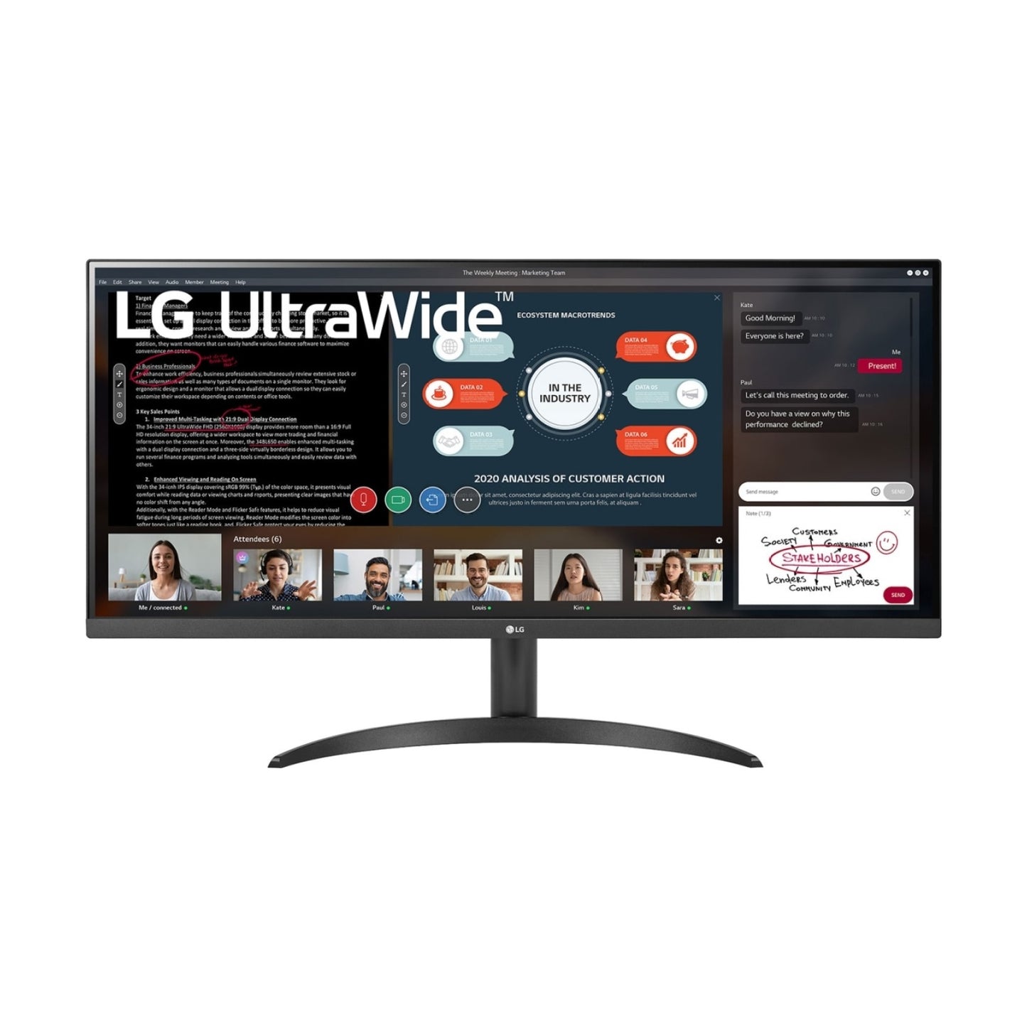 Monitor LG 34WP500-B.AWM