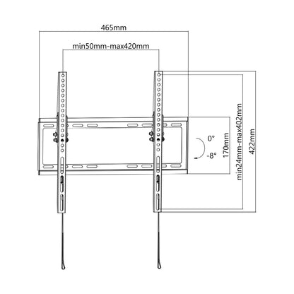 Soporte de Pared FIJO para TV  OVALTECH De 32