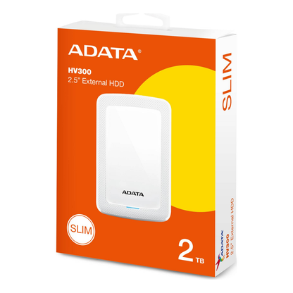 Disco Duro Externo ADATA HV300 2 TB USB 3.2 Gen 1 2.5 Pulgadas (AHV300-2TU31-CWH)