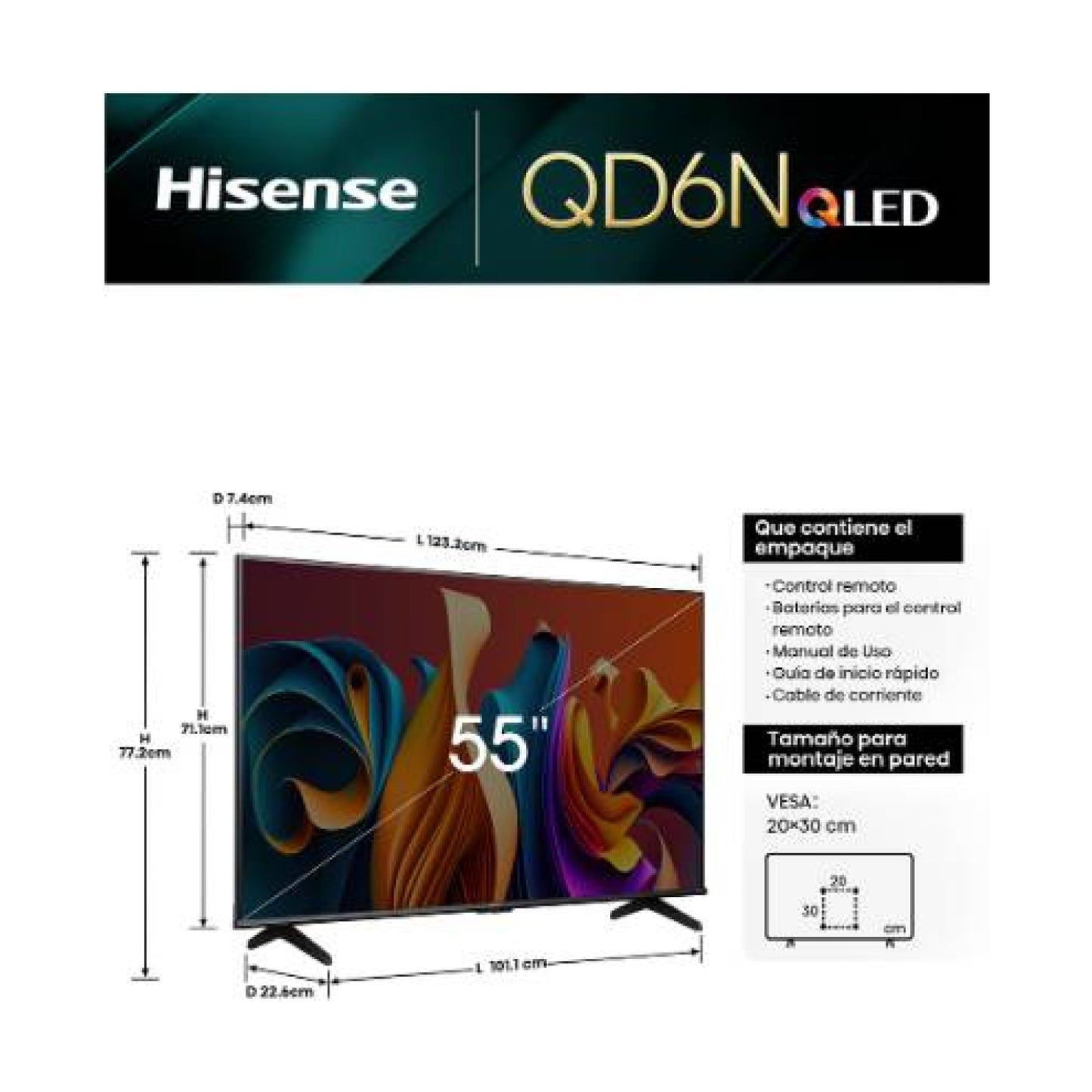 Television Hisense 55QD6N