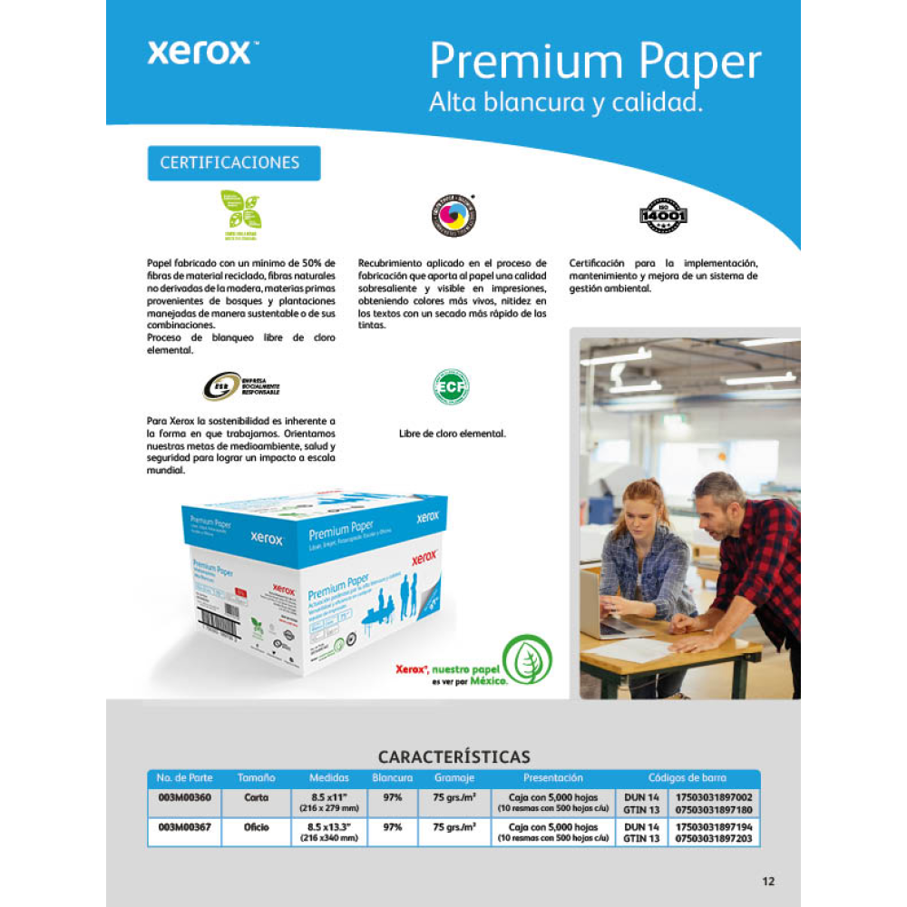 Papel Premium Azul XEROX Premium