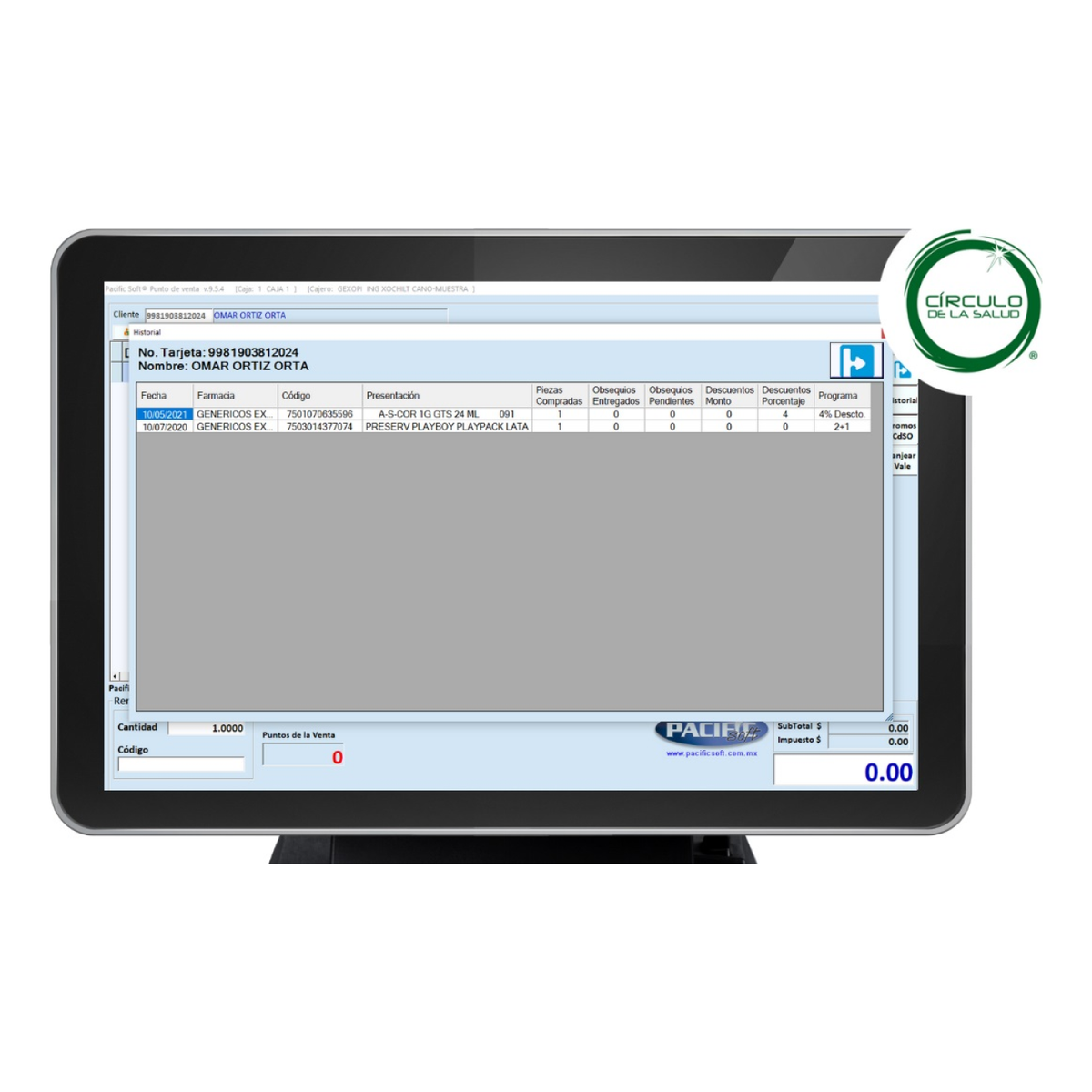Software PACIFIC SOFT Punto de Venta para Farmacias (KITPSF070)
