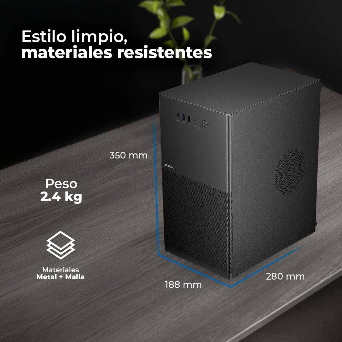 Gabinetes para Computadoras ACTECK REX PRO GI757