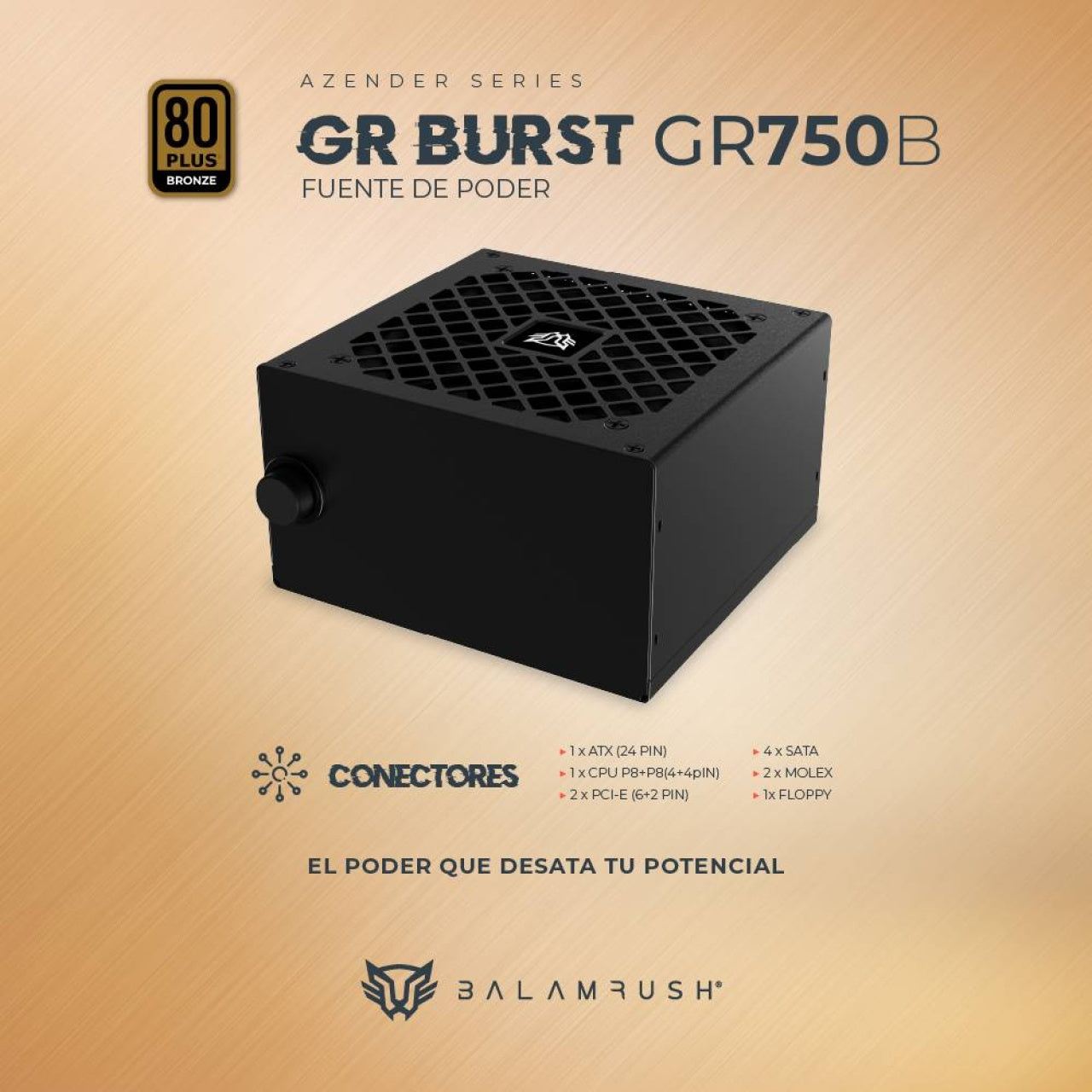 Fuente de poder Balam Rush GR750B