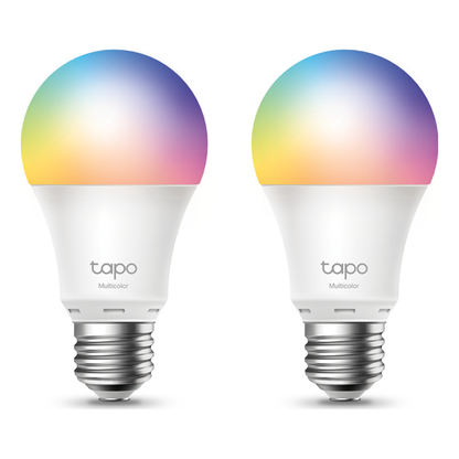 Focos Inteligentes TP-LINK Tapo L530E E27 de 8.7 W, 806 lm, RGB y Wi-Fi, Paquete de 2