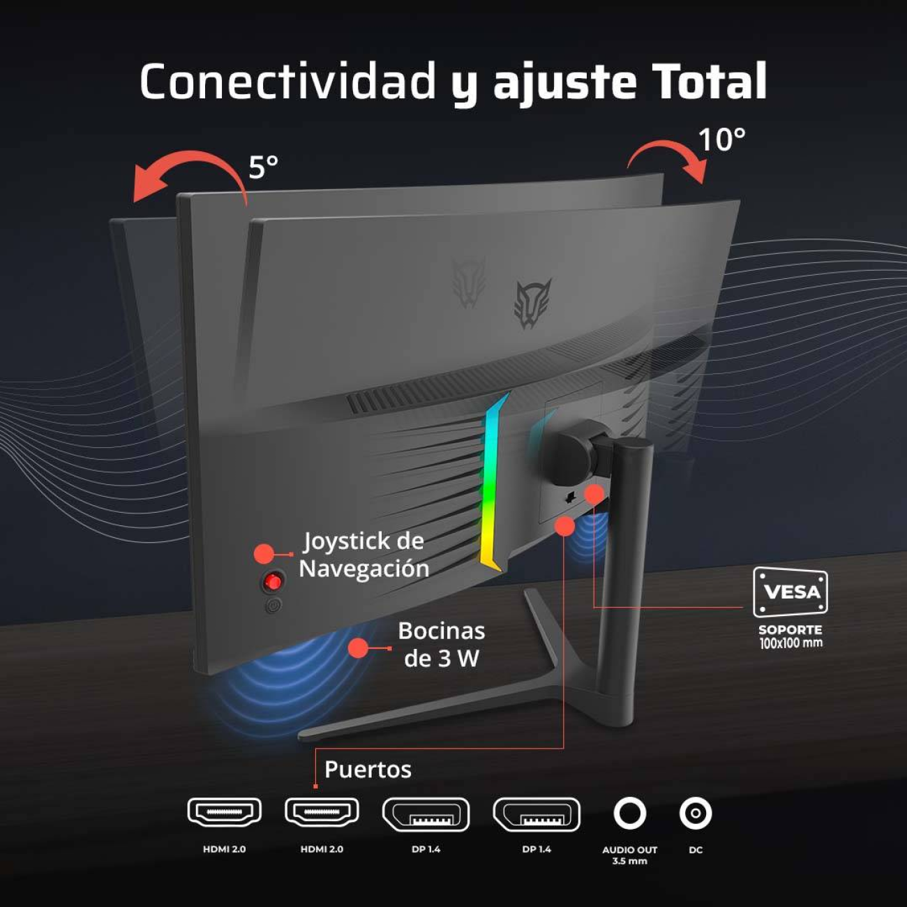 Monitores Gaming Balam Rush COSMOS ARCUS MCA34X