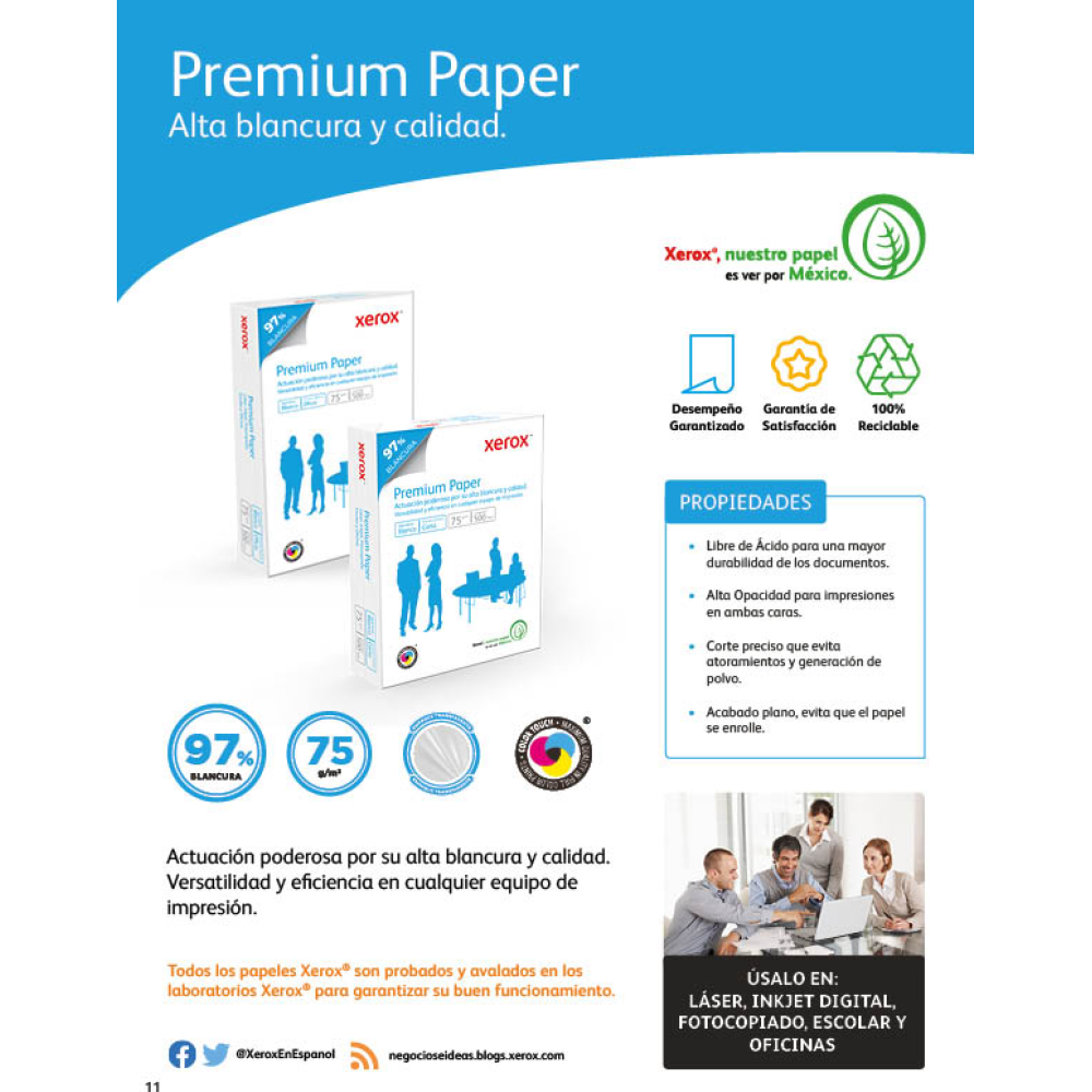 Papel Premium Azul XEROX Premium