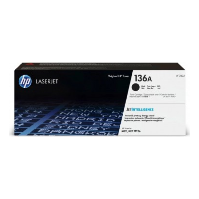 Tóner HP Original 136A Negro – Para LaserJet Pro M15, LaserJet Pro M28, LaserJet Pro M29 (W1360A)