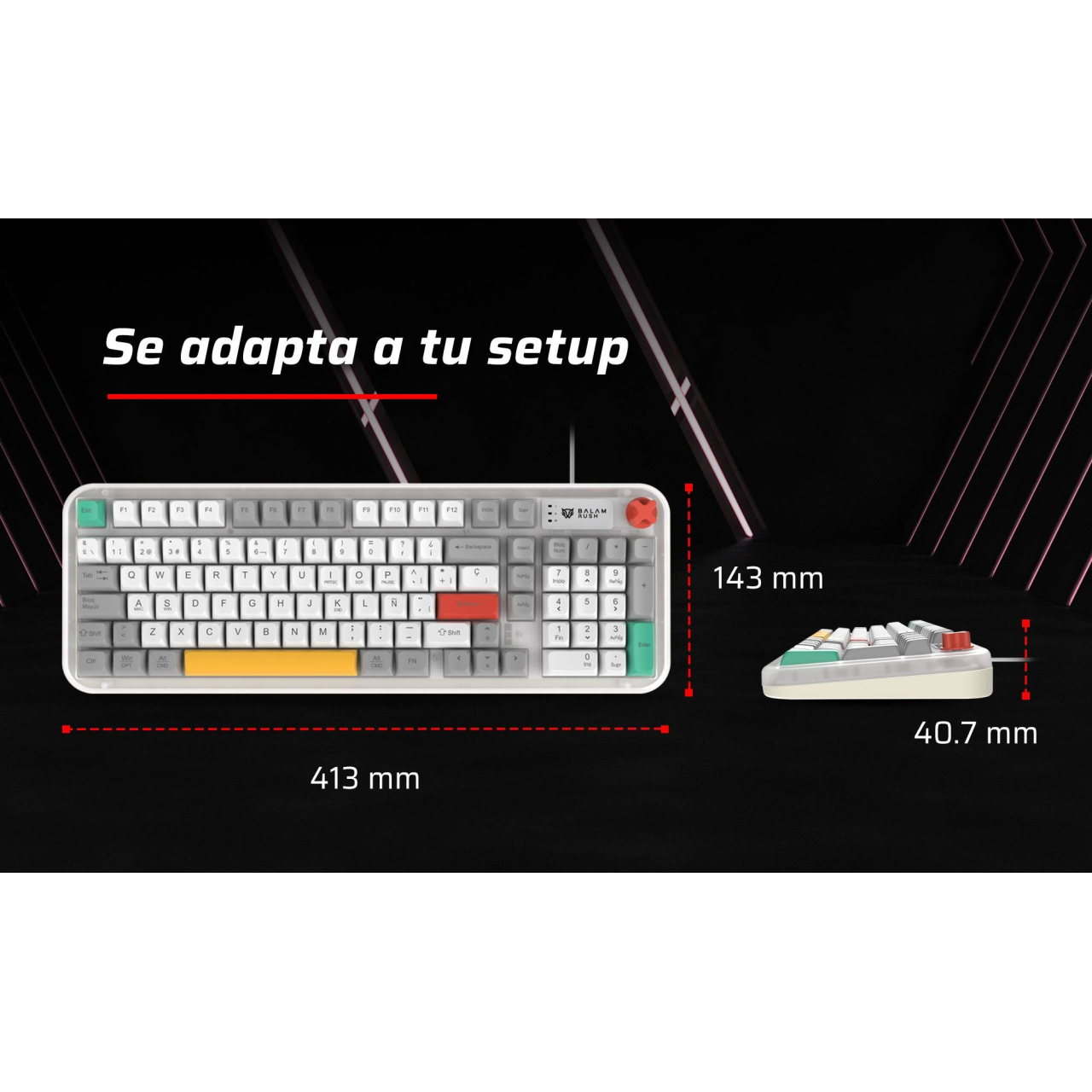 Teclados Gaming Balam Rush KG500F