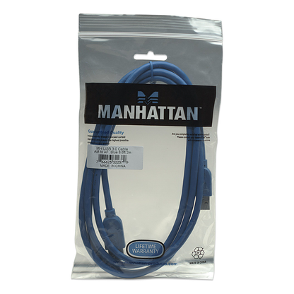 Cable de Extensión USB de Súper Velocidad MANHATTAN -