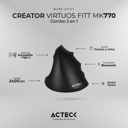 Kit de Teclado y Mouse ACTECK MK770 (AC-936248)