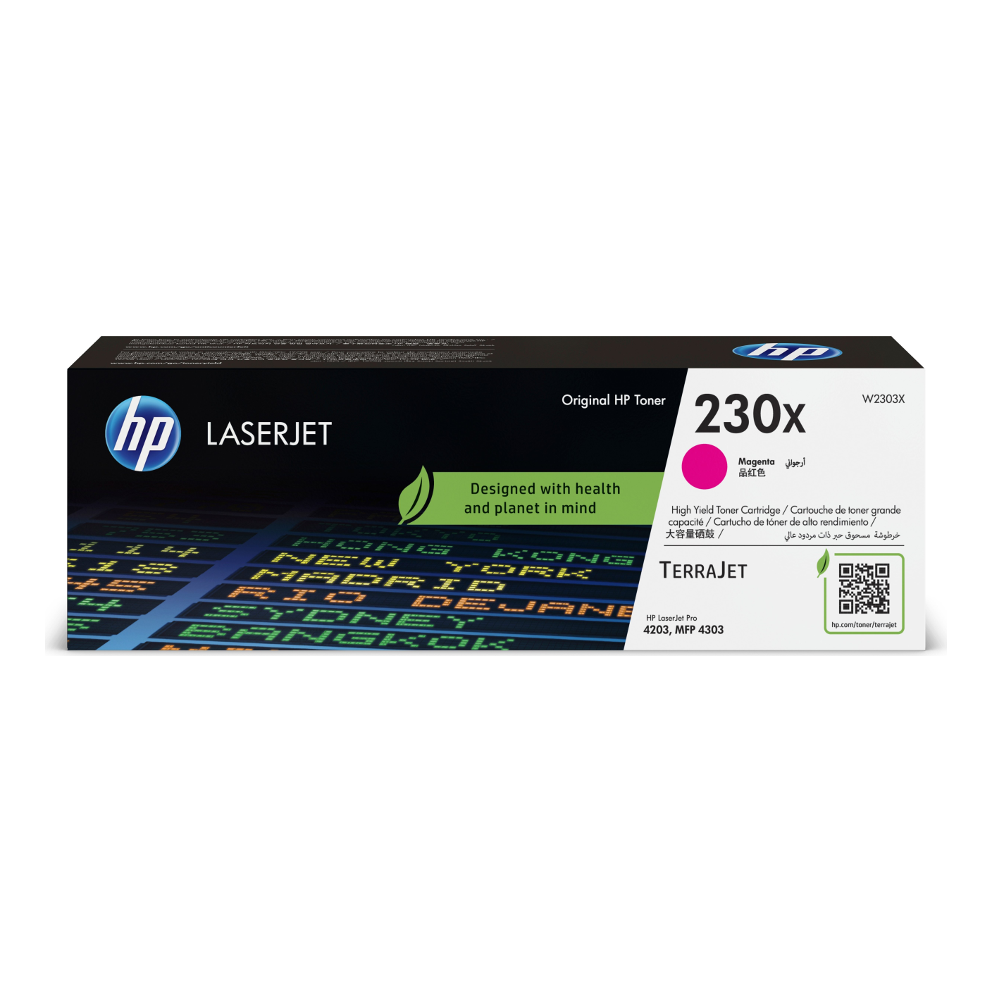 Tóner HP Original 230X Magenta – Para LaserJet Pro M404, Color LaserJet Pro M454, LaserJet Pro MFP M479 (W2303X)