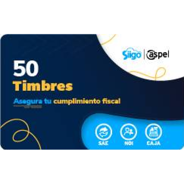 Timbres Fiscales Aspel 50 Timbres (FACTE/50)