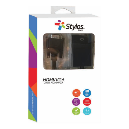 Convertidor VGA a HDMI Stylos STACHV1B