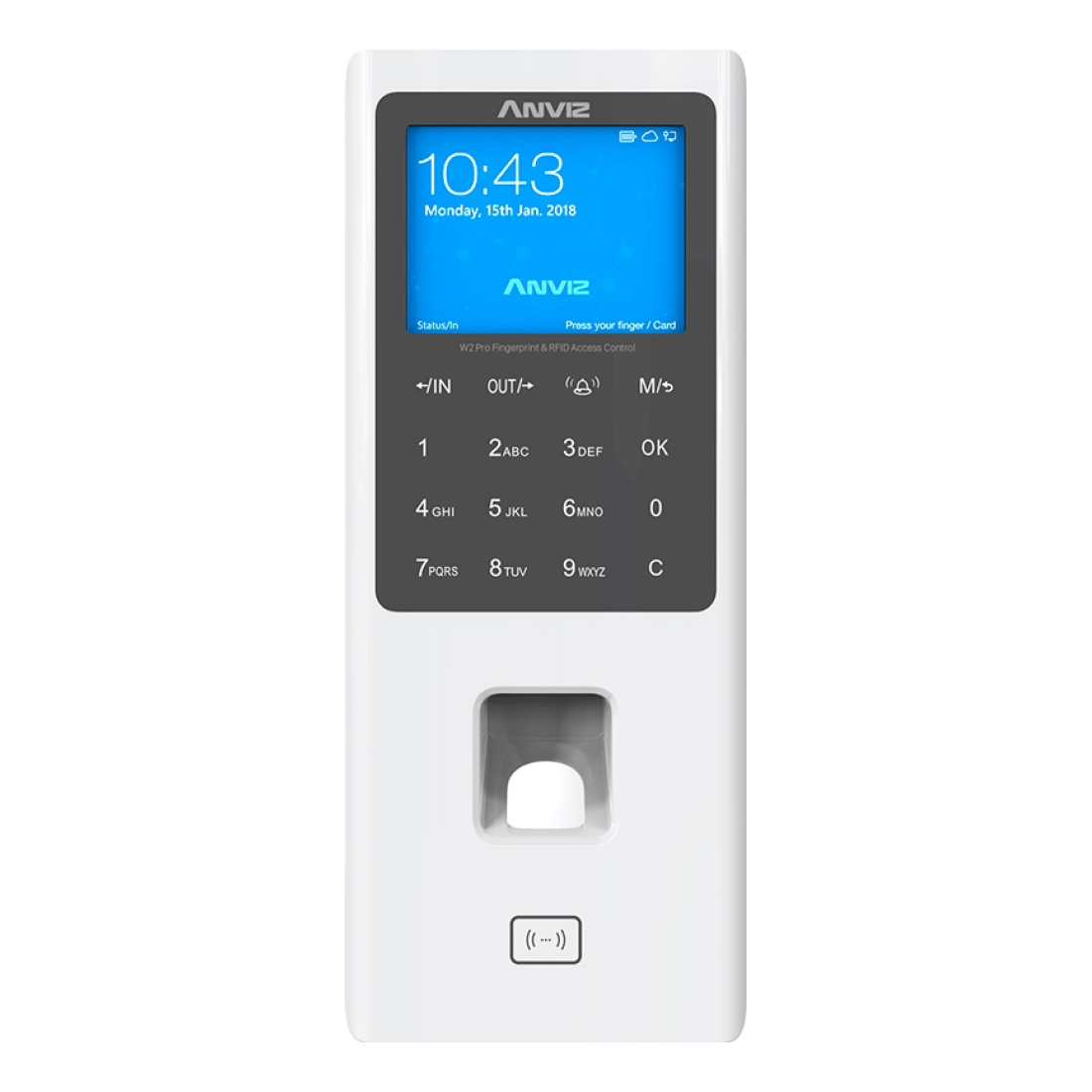 Control de acceso y Asistencia Biométrico y d Anviz AN- W2 Pro