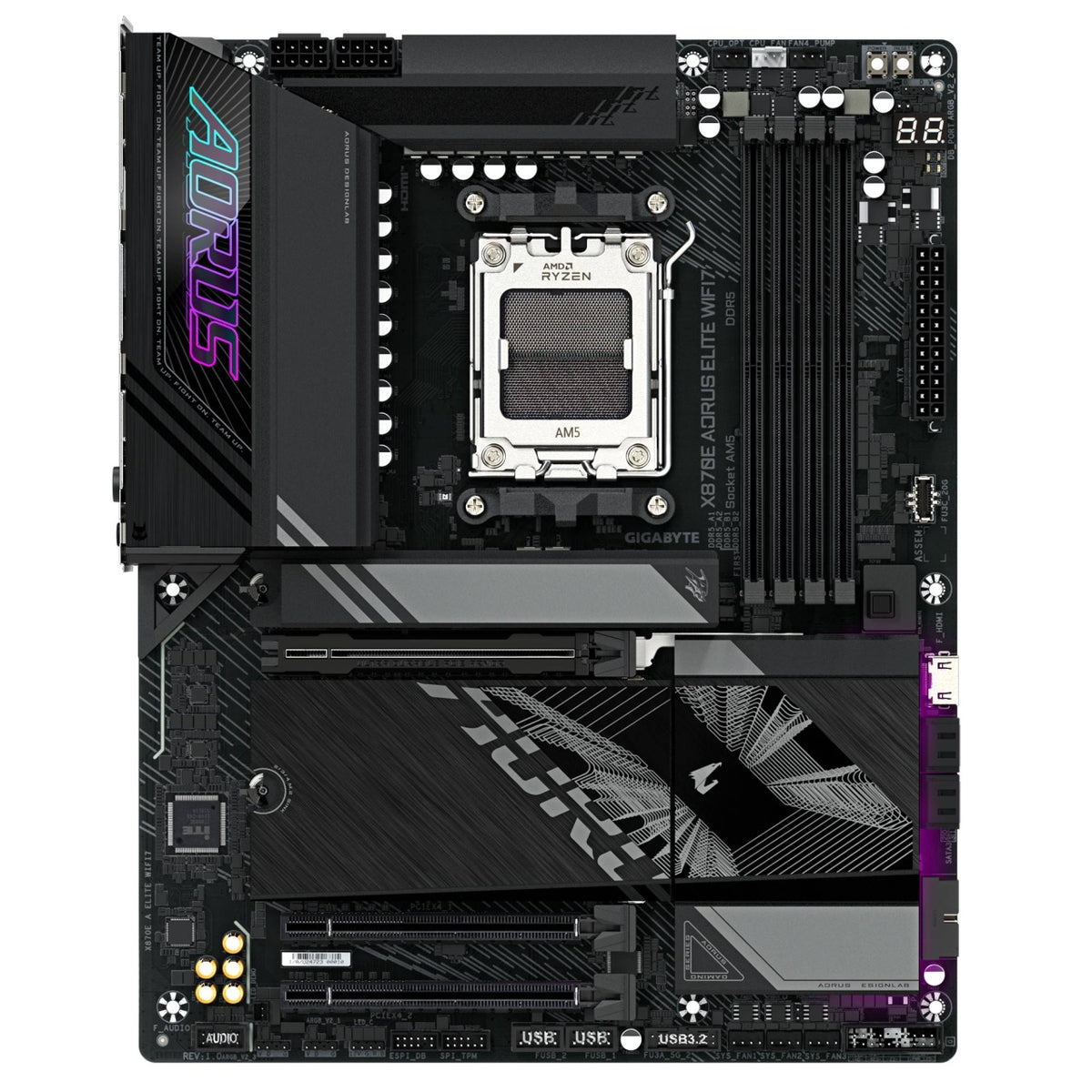 Motherboard Gigabyte X870E A ELITE WIFI7 Socket AM5 ATX DDR5