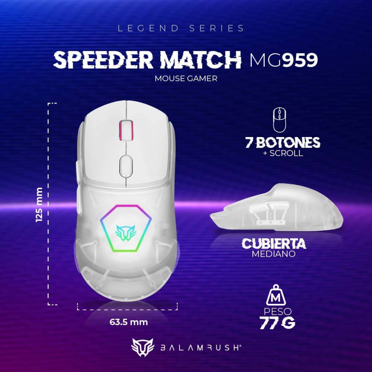 Mouse Gaming Balam Rush MG959