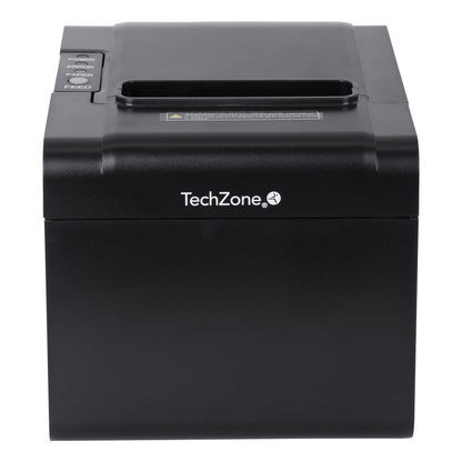 Impresora POS Térmica TECHZONE TZBE102 de 250 mm/s y 203 DPI con USB, Serial, RJ45 y RJ11