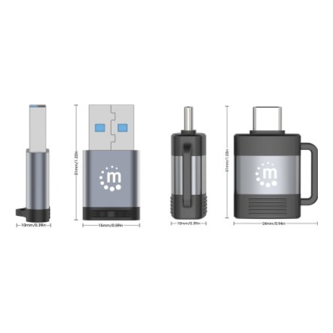 Adaptador USB MANHATTAN 356329