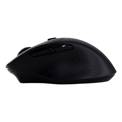 Mouse ACTECK ERGO MI680 inalámbrico 2.4 GHz óptico 1600 DPI 6 botones silencioso Negro (AC-934077)