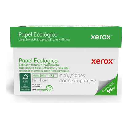 Papel Bond Ecológico Oficio XEROX Ecológico