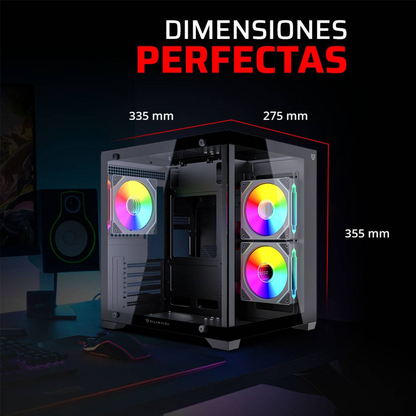 Gabinetes Gaming Balam Rush TANK GLOW MAX 3900