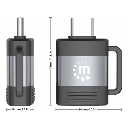 Adaptador USB-C a USB-A MANHATTAN 356312