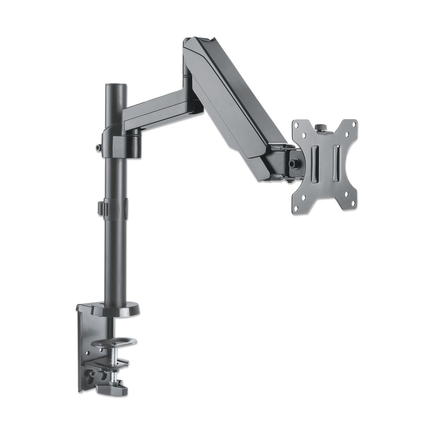 Soporte universal de pared para monitor MANHATTAN con pistón a gas,Soporta un monitor de 17